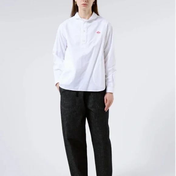 Danton France women’s Pink Long-Sleeve round collar pullover  Shirt - Picture 10 of 11